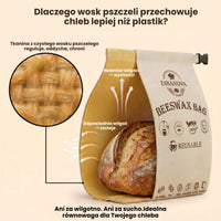 Premium worki na chleb ze 100% bawełny i wosku pszczelego