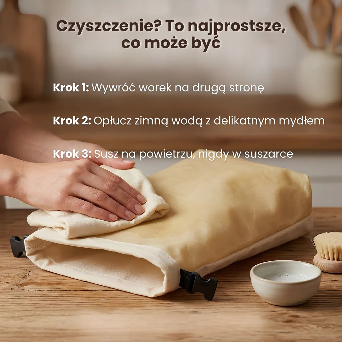Premium worki na chleb ze 100% bawełny i wosku pszczelego